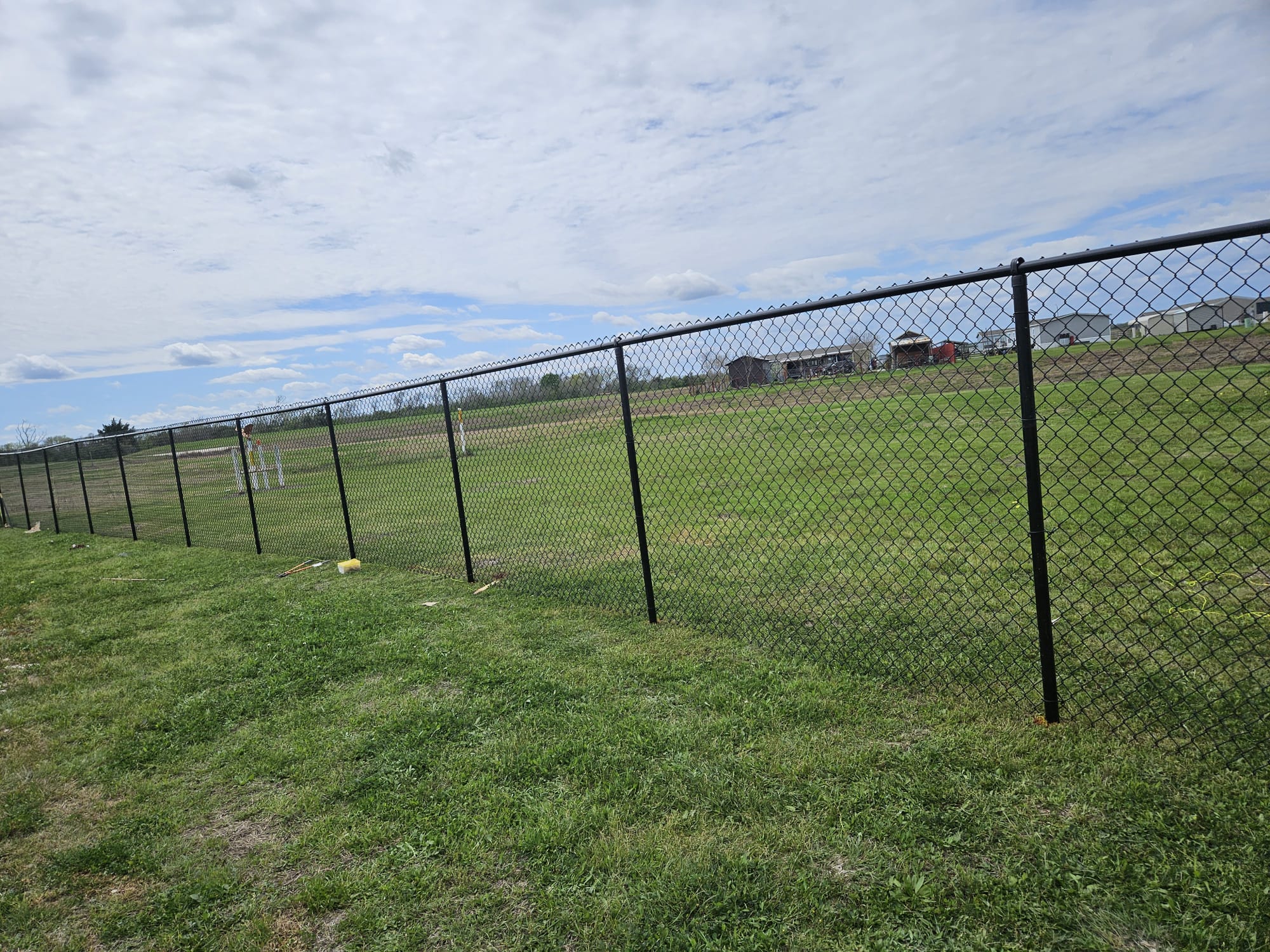 Chain Link Fence for Townhome in Fulshear TX